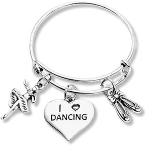 Infinity Collection Dance Bangle Bracelet- Girls Dance Jewelry - Gift For Dance Recitals, Dancers and Dance Teams