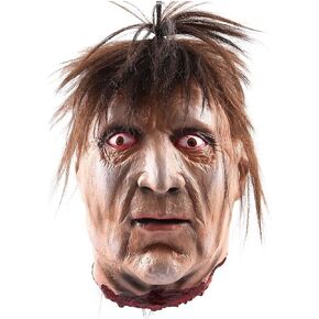 Hanging Severed Head Prop - Life-Size Cut Off Severed Head Halloween Prop Scary Realistic Latex Zombie Head