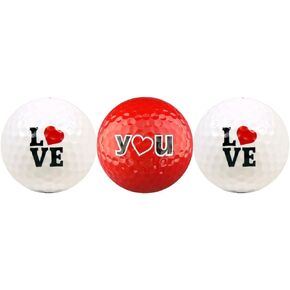 Love You w/Red Heart Golf Ball Gift Set