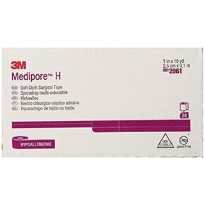 Medipore 3m 2861 H Soft Cloth Surgical Tape 1" x 10 Yards - Case of 24 Rolls