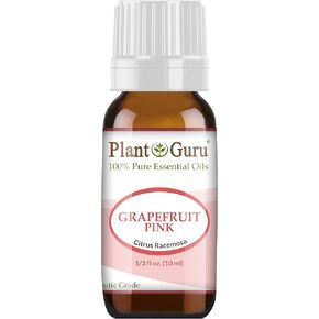 PInk Grapefruit Essential Oil 10 ml 100% Pure Undiluted Therapeutic Grade Cold Pressed from Fresh Grapefruit Peel, Great for Aromatherapy Diffuser, Relaxation and Calming, Natural Cleaner.
