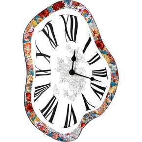 ساعة حائط على شكل زهرة سحابية تعمل بالبطارية مقاس 13 بوصة ساعة حائط صامتة غير موقوتة ديكور عصري لغرفة المعيشة والمنزل وغرفة النوم والمطبخ والمدرسة والفندق in Kuwait