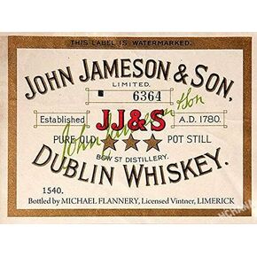 John Jameson Irish Whiskey Metal Tin Sign 8x12 Inch Garage Bar Restaurant Club Decor in Saudi Arabia