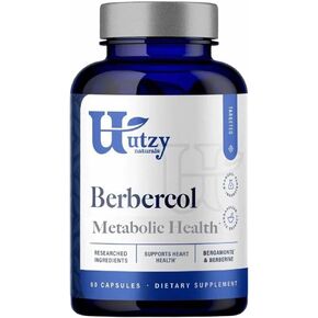 Berbercol | 500mg Citrus Bergamot (as Bergamonte) & Berberine | Naturally Supports Heart Health and More | 60 Capsules