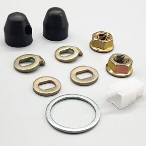 Electric Bike Hub Motor Shaft 12mm Shaft Screw Cap Washer/Spacer/Nut Cover Electric Bike Hub Lock for 500-750 Watt Motors