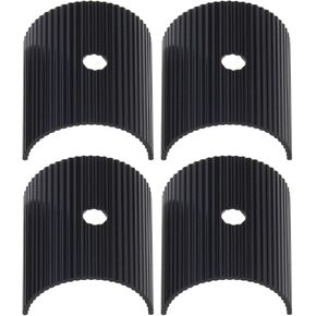 2PCS Bicycle Handlebar Shim Bike Handlebar Conversion Sheet Spacer Adapter Reducing Sleeve Reducer Cycling Components Aluminum Alloy Black