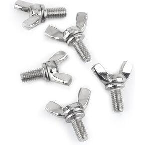 M5 Butterfly Screws, 5 PCS 10mm Machine Screw, 304 Stainless Steel Wing Screws