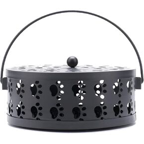 Cute Cat's Claw Mosquito Coil Holder with Handle Metal Fireproof Mosquito Coils Burner Outdoor Camping Use