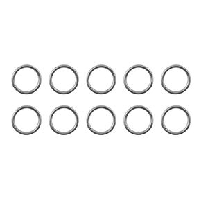 US STAINLESS 10 Pieces Stainless Steel 316 Round Ring Welded 1/8" x 5/8" (3mm x 15mm ID) Marine Grade