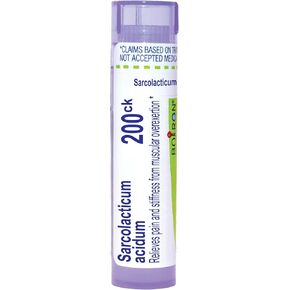 Boiron Sarcolacticum Acidum 200CK Homeopathic Medicine for Pain and Stiffness from Muscular Overexertion - 80 Pellets