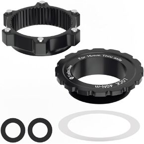Bicycle Hub Centerlock to 6-Bolt Rotor Adapter 6-Bolt Rotors Disc Brake CenterLock Adapter 100/15mm to 110/15mm