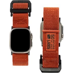 URBAN ARMOR GEAR UAG متوافق مع سوار ساعة Apple لسلسلة iWatch Series Ultra 2/Ultra/9/SE2/1-8/SE حزام الساعة النشط