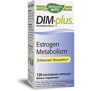 Nature's Way Dim-Plus, Diindolylmethane Vegetarian Capsules, 120-Count (Packaging May Vary), Pack of 2
