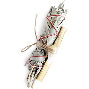 AIIR Professional Palo Santo, Sage, Citrine Crystal Bundle - Palo Santo Sticks w/Citrine & Sage Kit, Smudge Kit w/Sage to Burn for Cleansing, May Help Purify & Cleanse from Any Negative Energies
