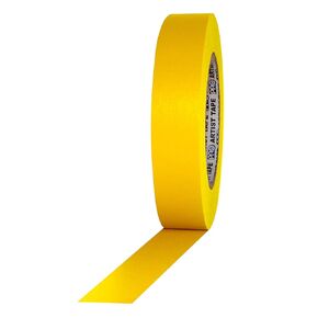 ProTapes Artist Tape Flatback Printable Paper Board or Console Tape, 60 yds Length x 1" Width, Yellow (Pack of 1)