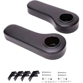 Dr.Acces Golf Cart Rear Seat Arm Rests with Cup Holder, Universal Arm Rest Fits on EZGO, Club Car, Yamaha Golf cart with Rear seat