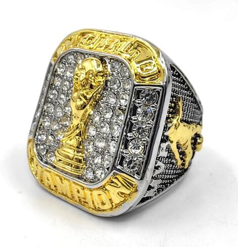 Customize Soccer Football Championship Rings Trophies with Display box in Saudi Arabia