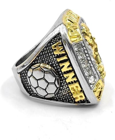 Customize Soccer Football Championship Rings Trophies with Display box in Saudi Arabia