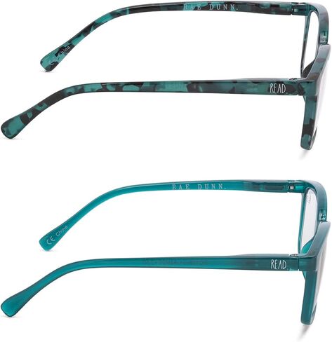 Rae Dunn "NALA Blue Light Blocking Reading Glasses - 2 Pack w/READ MORE Signature Font Hard Case in Saudi Arabia