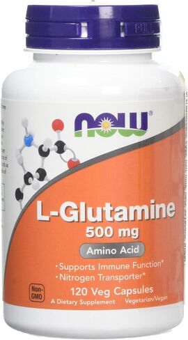 Now Foods Glutamine 500mg Capsules, 120 CT in Saudi Arabia