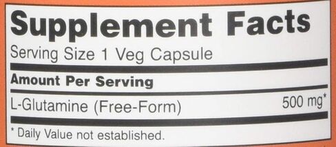 Now Foods Glutamine 500mg Capsules, 120 CT in Saudi Arabia