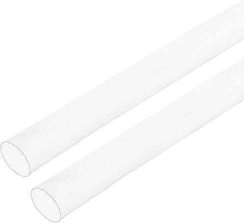 MECCANIXITY PTFE Heat Shrink Tubing 4 to 1 Ratio, Cable Sleeving 9.5mm x 2m Shrink Wrap Tubing Waterproof Sealed(Clear, Pack of 3) in Saudi Arabia