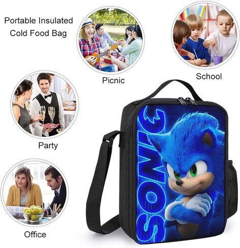 Cartoon Boys Backpack | Kids Navy School Backpack Pencil Case Lunch Bag | Game Merchandise in Saudi Arabia