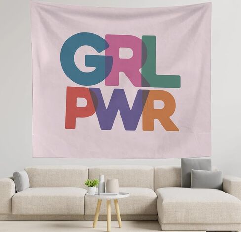 OXW Preppy Tiger Tapestry Wall Hanging - Trendy Danish Pastel Wall Art Decor, Aesthetic Funky Wall Blanket Decor for Teen Girl Bedroom College Dorm, 50x60 Inch in Saudi Arabia