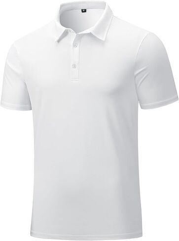 Mens Golf Shirt Ice Silk Elastic Quick Dry Short Sleeve POLO Shirt for Men Moisture Wicking in Saudi Arabia