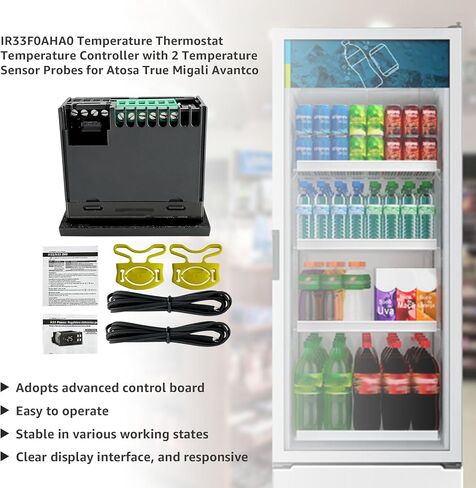IR33F0AHA0 17819471 جهاز التحكم في درجة الحرارة بالترموستات مع 2 مجسات استشعار درجة الحرارة ل Atosa True Migali Avantco in Kuwait