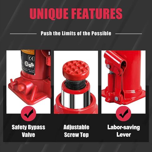 5 Ton 10,000lb Hydraulic Bottle Jack with Jack Pad for Car Pickup Truck RV Auto Repair Carrying Storage Case Box in Saudi Arabia