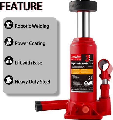 5 Ton 10,000lb Hydraulic Bottle Jack with Jack Pad for Car Pickup Truck RV Auto Repair Carrying Storage Case Box in Saudi Arabia