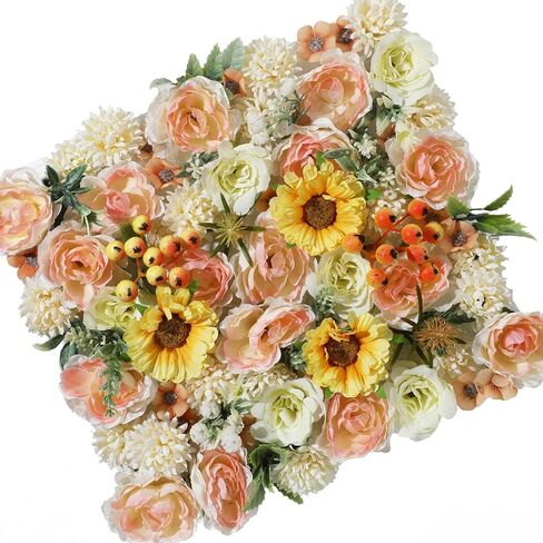 Artificial Flowers Combo Box Set, Silk Flowers Fake Roses with Stems for Wedding Bouquets Centerpieces/Cake Decor/Home Tables Decorations/Flower Strips in Saudi Arabia