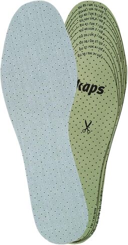 KAPS Soft Latex Adult Unisex Cut to Size Cut to Fit Shoe Insoles Inserts, Comfortable Perforated Latex and Cotton Prevent Odour and Absorb Moisture in Saudi Arabia