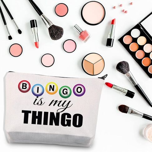 BDPWSS Funny Bingo Gifts Bingo Makeup Bag Bingo Player Gift Bingo Is My Thingo For Bingo Gambler Gift Bingo Lover Gift (My Thingo) in Kuwait