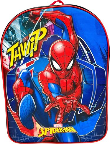 حقيبة ظهر مدرسية مرخصة للأطفال من Ruz Spider-Man مقاس 15 بوصة (أزرق-أحمر) in Saudi Arabia