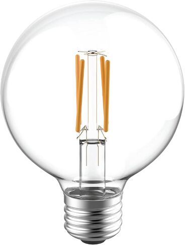 GE Reveal LED Light Bulbs, 60 Watt, G25 Globe Bulbs, Medium Base (2 Pack) in Saudi Arabia