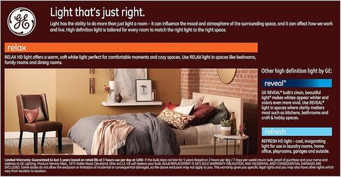 GE Reveal LED Light Bulbs, 60 Watt, G25 Globe Bulbs, Medium Base (2 Pack) in Saudi Arabia