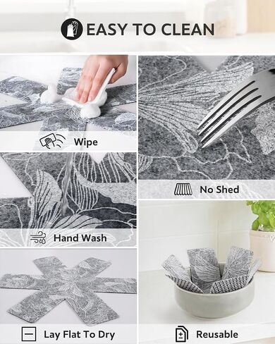 COCOER Pot and Pan Protectors Set of 12 Different 3 Sizes Absorbent Pan Protectors for Stacking Pan Separators Protectors Non Slip Pan Dividers for Stacking Avoid Scratch Cookware Protectors in Saudi Arabia
