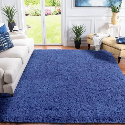 Black Area Rugs for Bedroom, Ultra Soft Fluffy Rug Carpet for Living Room Home Decor, Luxury Fuzzy Shag Lounge Rug Ideal for Bedside, Nursery, Kids Baby Room, 3x5 Feet in Saudi Arabia
