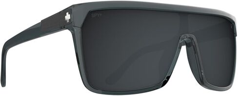 SPY Unisex-Adult Round Flynn Translucent Happy Gray Gunmetal Spectra, Multi, One Size in Saudi Arabia