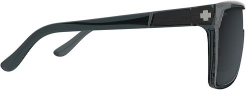 SPY Unisex-Adult Round Flynn Translucent Happy Gray Gunmetal Spectra, Multi, One Size in Saudi Arabia