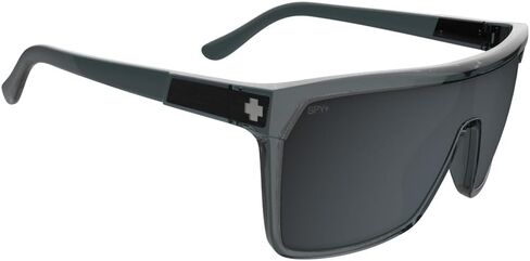 SPY Unisex-Adult Round Flynn Translucent Happy Gray Gunmetal Spectra, Multi, One Size in Saudi Arabia
