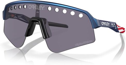 Oakley Men's OO9465 Sutro Lite Sweep Rectangular Sunglasses, TLD Blue Colorshift/Prizm Grey, 39 mm in Saudi Arabia