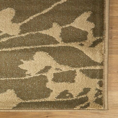 Superior Indoor Area Rug, Jute Backing, Floral Color Block Modern Farmhouse, Ideal for Entryway, Living Room, Kitchen, Bedroom, Hallway, Floor Cover, Phlox Collection, 4' x 6', Beige in Saudi Arabia