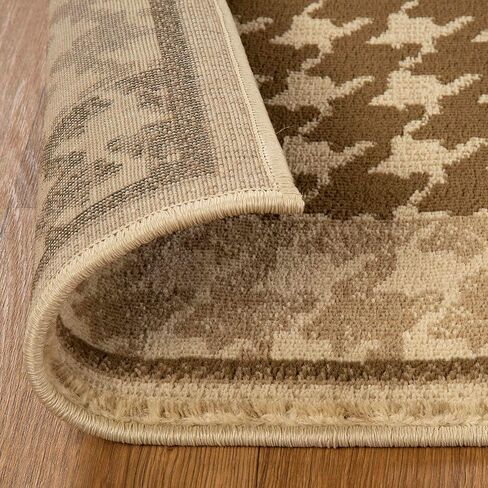 Superior Indoor Area Rug, Jute Backing, Floral Color Block Modern Farmhouse, Ideal for Entryway, Living Room, Kitchen, Bedroom, Hallway, Floor Cover, Phlox Collection, 4' x 6', Beige in Saudi Arabia