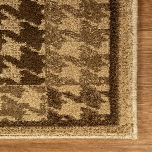 Superior Indoor Area Rug, Jute Backing, Floral Color Block Modern Farmhouse, Ideal for Entryway, Living Room, Kitchen, Bedroom, Hallway, Floor Cover, Phlox Collection, 4' x 6', Beige in Saudi Arabia