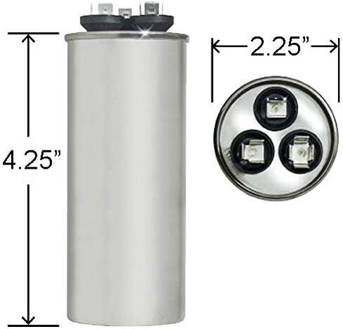 ClimaTek Round Capacitor - fits Bryant # HC98JA061D | 60/5 uf MFD 370/440 Volt VAC in Saudi Arabia