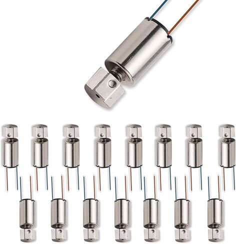 15pcs DC Vibration Motor 6mm x10mm Micro Coreless Vibrating Motor 3V 12000RPM for DIY toys,Handmade electronic accessories in Saudi Arabia