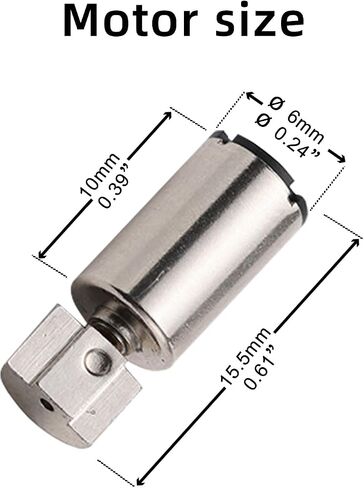 15pcs DC Vibration Motor 6mm x10mm Micro Coreless Vibrating Motor 3V 12000RPM for DIY toys,Handmade electronic accessories in Saudi Arabia